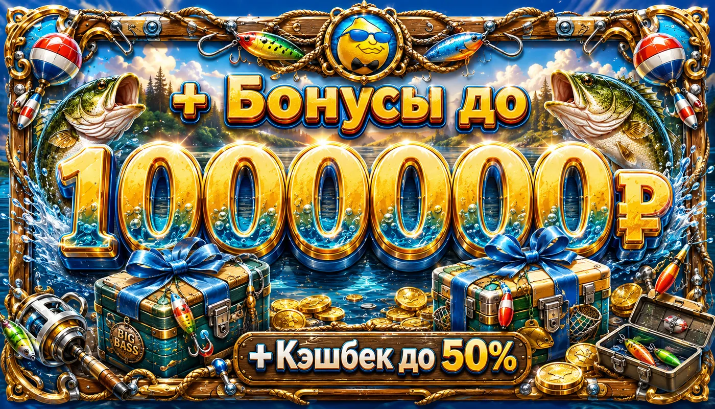Бонусы для игроков Биг Басс Бонанза — до 1 000 000 ₽ и кэшбек