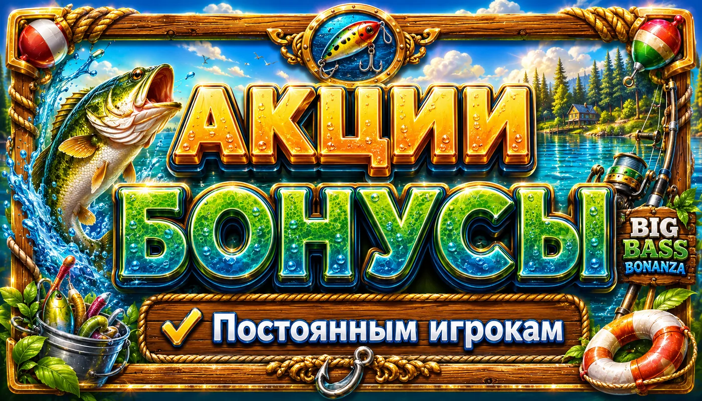 Акции и бонусы постоянным игрокам Биг Басс Бонанза